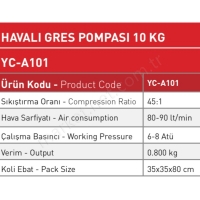 Havalı Gress Pompası 10 Kg resim2