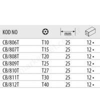 Delikli Torx Bits Uçlar  resim2