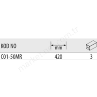 1/4 Fırdöndü Kol (Metal Avuç Saplı) resim2