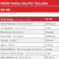 Mikro Havalı Kalıpçı Taşlama  resim2