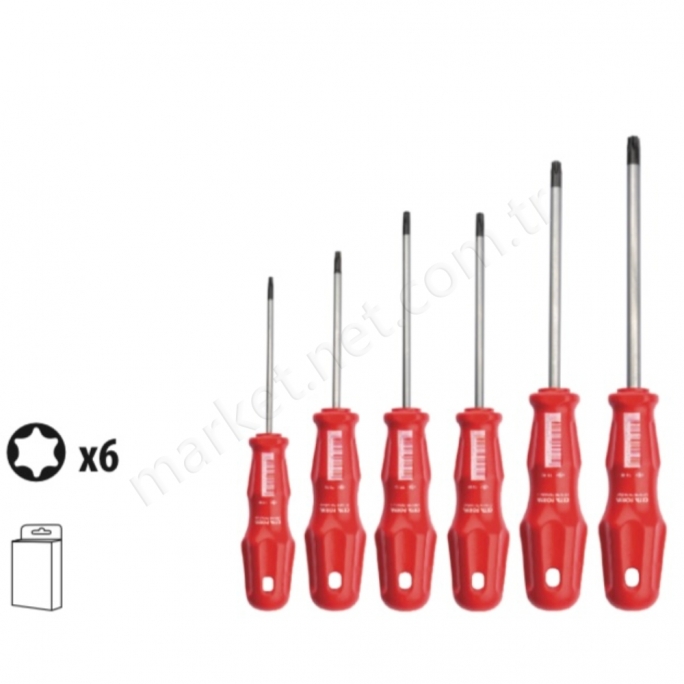 6 Parça Torex Tornavida Takımı Torx