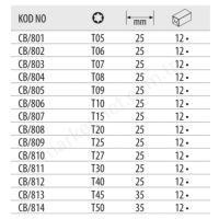 Torx Bits Uçlar resim2