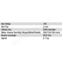 18V Lı-Ion Tilki Kuyruğu Testere  resim2