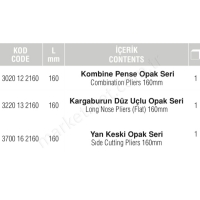 Opak Pense Seti 160 Mm resim2