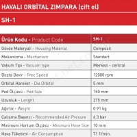 Havalı Orbital Zımpara (Çift El) resim2