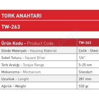 Tork Anahtarı  resim2