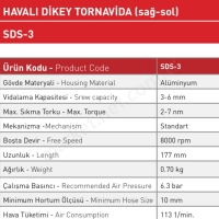 Havalı Dikey Tornavida (Sağ-Sol) resim2