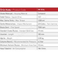 Havalı  Sökme Ve Sıkma 1/2 (Led Lambalı) resim2