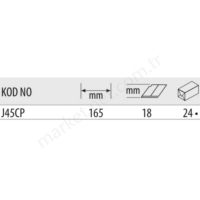 C-Pro Maket Bıçağı 18 Mm resim2