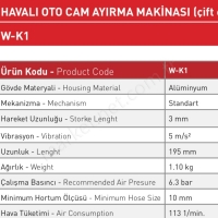 Havalı Oto Cam Ayırma Makinası (Çift El) resim2